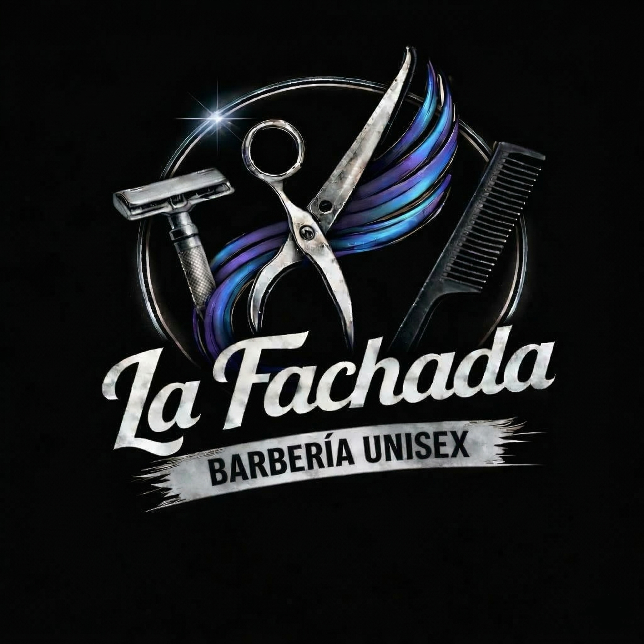 La Fachada Barbería Unisex Logo